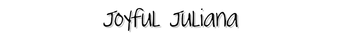 Joyful Juliana font